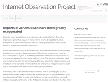 Tablet Screenshot of internetobservationproject.com